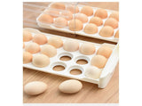 Double Layer Egg Drawer Transparent Lengthen Independent Slot Egg Holder Egg Storage Container for V1294-YM0703-3118230118312