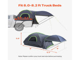 Truck Tent 8.0-8.2ft Waterproof PU2000 Truck Bed Camping Tent 2-3 Person V952-CZZPDZYPK808P1AXAV0