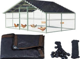 Chicken Coop Cover 90% Sunblock Shade Cloth for Poultry Cages Black Polyethylene UV Protected V1366-AZ2-W-17613