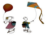 Set 2 Asst Colourful Playing Kids Planters 63cm V637-71674KID