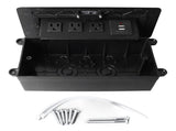 Desktop Pop Up Socket Hidden Pop Up Table Socket Connection Box Desktop Pop Up Outlet with 3 Outlets V1294-YM0901-3114230153211