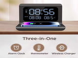 3-in-1 wireless charger, time and temperature display, bedroom desk alarm clock, iPhone 16 15 14 13 V1105-YAWXCD-01