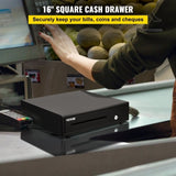 Cash Register Drawer, 16" 12 V, for POS System with 5 Bill 6 Coin Cash Tray, Removable Coin V952-QDXXJCTYCWC16LIA2V0