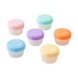 6Pcs 2Oz Small Containers With Lids,Reusable Plastic Storage Jars For Snack And Puree, Salad V1189-LWWAL-20260401-06672