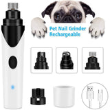 Pet Nail Grinder Dog Cat Electric Trimmer Rechargeable Clipper Claw Filer N8 V238-SUPDZ-33161983164496