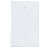 For Zigbee Tuya Remote Light Switch Voice Control 2Gang US Wall Touch Switch AC 100240V V1294-YM0901-3113210138711