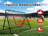 1m Football Rebounder Soccer Training Kickback Target Bounce Wall Detachable Metal Frame and PE V985-SPORTSREBOUNDER