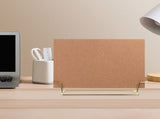 Small Desktop Cork Board with Stand in , Perfect for Office Notes, Photos, and Memo Display V1366-AZ2-W-17608