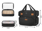 Nail Polish Organizer, Nail Polish Storage Holds 84 Bottles, Nail Organizers and Storage Bag Travel V1192-AZ-W-10730