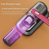 Blue-violet Wireless Mite Vacuum Cleaner with UV Light - High Suction Handheld Bed Dust Mite Remover V888-ELOSUNG51230