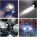 2 pcs 125W Headlight Extra LED Fog Light Motorbike Spotlight 1200Lm U5 Waterproof V1188-MS-227-0776