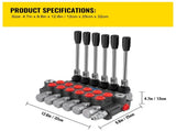 Hydraulic Directional Control Valve, 6 Spool Hydraulic Spool Valve, 11 GPM Hydraulic Loader Valve, V952-KZFFXYC611GPMFJ1GV0