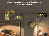 Spot Lights Indoor, Rechargeable Picture Light with Remote, Dimmable CCT Spotlight for Wall Art, V1171-CB-BOM001479-2