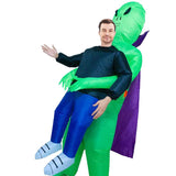 Alien Cartoon Costumes Air Model Inflatable Costume Funny Dress Up Props Halloween Party Clothes V1263-JX-7941