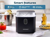 Devanti Ice Maker Portable Ice Machine Countertop Bullet Cube 12KG Black IM-ZB-E-12WL01-BK