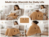 Electric Blankets Heated Blanket Soft Electric Usb Blanket Machine Washable for Home Travel Office V1370-AZ4-19801