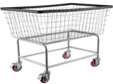 Wire Laundry Cart Wire Laundry Basket 4.5 Bushel Heavy Duty w/ 5'' Wheels V952-XYCDG200F-D000001V0