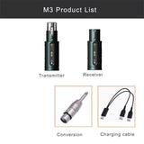Wireless Microphone Xlr Adapter Transmitter Receiver Plug-on Mic 2.4GHz for Dynamic Microphone Audio V1370-AZ4-07633
