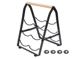 Desktop Wine Rack 3 Tier Tabletop Wine Holder Foldable Wine Bottle Stand Organizer for Bar Home V1294-YM0901-3118250190311
