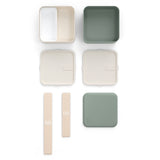 Monbento Mb Square Bento Box - Bi-Colour Green V398-MO-13010081