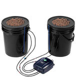 DWC Hydroponics Grow System Deep Water Culture with Top Drip 2 Buckets V952-SSSPXT2T8INK25VV5V3