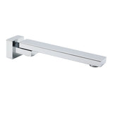 Chrome Square Stainless Steel Shower Bathtub Water Spout Faucet Outlet Tap 180&deg Swivel Set V1233-SP604CR