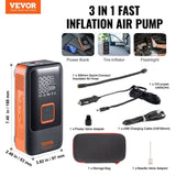 Tire Inflator Portable Air Compressor, Dual-Cylinder & 12000mAh Rechargeable Air Pump, 30s Fast V952-CDSLTCQJ3400VJOS6V9