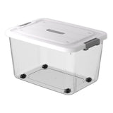 Extra Large Plastic Storage Container with Rolling Wheels, Heavy Duty Organizer Box for Garage Home, V1370-AZ4-17290