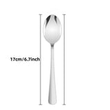 Teaspoons Set of 12, 6.7 inches Food-Grade Stainless Steel Teaspoons, Dessert Spoons, Mirror V1369-AZ3-W-16329