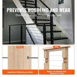 VEVOR 20 Pack Invisible Cable Railing kit, T316 Stainless Steel 3.2mm Invisible Receiver and Swage V952-YXZJQYS20J185WDTQV0