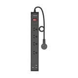 Monster 4-Port Surge+USB Black DS-MTFPSP4700UB