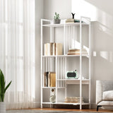 Artiss Bookshelf Display Shelves 5 Tiers 120cm White FUR-S-DSHELF-04-WH