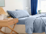 Royal Comfort - Balmain 1000TC Bamboo Cotton Sheet Set - King - Blue Fog ABM-204914