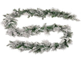 Christabelle 2.7m Snowy Christmas Garland Dorset Pine Pre-Lit with Multi-Function LED Lights Do 112_WFLSD274