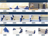 7-in-1 Painter's Support Stand Tool for Doors Cabinets Trim and Small Painting Projects, Heavy Duty V1341-ZY-P6YVN98L-4PCS