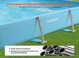 Frame Above Ground Swimming Pool, 3 x 2 x 0.762 m Rectangular Steel Metal Frame, Large Rectangle V952-KJYYC10FT6FTP9KKK001V0