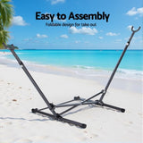 Gardeon Hammock Bed Stand Steel Frame Outdoor Indoor HM-BED-STAND-V