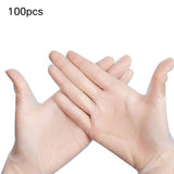 100pcs Disposable PVC Gloves High Elastic Gloves for House Cleaning Tattoo CosmeticM V1294-YM0901-3117200009711