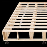 Palermo King Single Ensemble Bed Base Platinum Light Grey Linen Fabric V63-823231