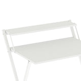 Levede Foldable Computer Desk Office Study Desk White DH1069-WHWH-AU
