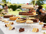 100 Pack Clear Gold Plastic Dessert Plates, 6Inch Clear Gold Small Appetizer Plates With Hammered, V1258-DP02-WO-486