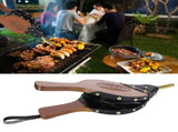 Manual Fireplace Blower Wooden Fireplace Bellows Fire Tools for Outdoor Camping BBQ Picnic V1294-YM0721-3111210036111