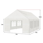 Wallaroo 6x6m Outdoor Event Marquee Gazebo Party Wedding Tent - White GAZ-CPT-6X6-WH