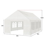 Wallaroo 6x6m Outdoor Event Marquee Gazebo Party Wedding Tent - White GAZ-CPT-6X6-WH