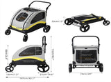 XL Dog Stroller Pet Pushchair Foldable Travel Cart V178-66760