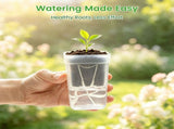 12Pcs Self Watering Nursery Pot, Self Watering Base with Large Water Reservoir, for Indoor Succulent V1369-AZ3-W-12595