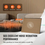 Wood Slat Acoustic Panels 23.6 x 47.2 inch for Modern Wall Decor Light Oak V952-FHXWBTQBQXMLK696CV0