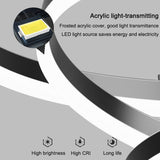 Gold 4 Rings Minimalist LED Pendant Light Adjustable Circular Chandelier V255-L-18815-G-2468