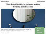 70cm Round Wall Mirror Bathroom Makeup Mirror by Della Francesca V63-831471