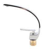 G1/2 Curve Design Faucet Basin Hot Cold Water Mixer Tap Single Handle Sink Faucet with Hose V1294-YM0901-3112200147611
